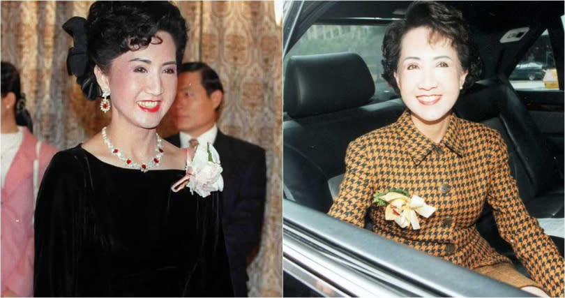 前副總統連戰的夫人連方瑀女士，早年是中國小姐的冠軍，後來是連戰從政背後重要的美麗力量。（圖／報系資料照片）