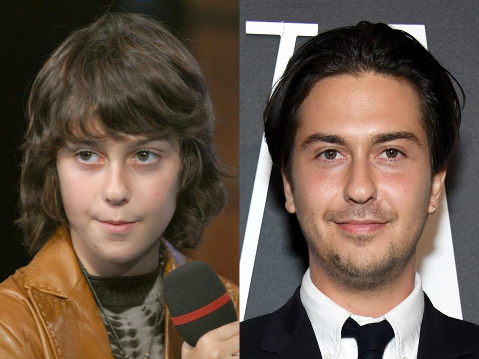 side by side photos of nat wolff from his naked brothers band era and today