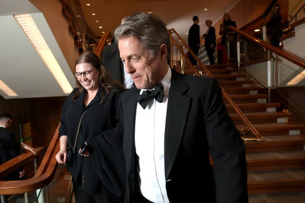 Hugh Grant at the Baftas earlier this year