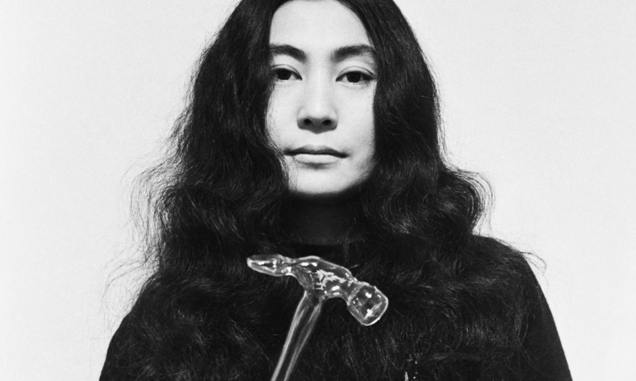 <span>Born to be mild … Yoko Ono with Glass Hammer 1967.</span><span>Photograph: © Clay Perry/Yoko Ono</span>