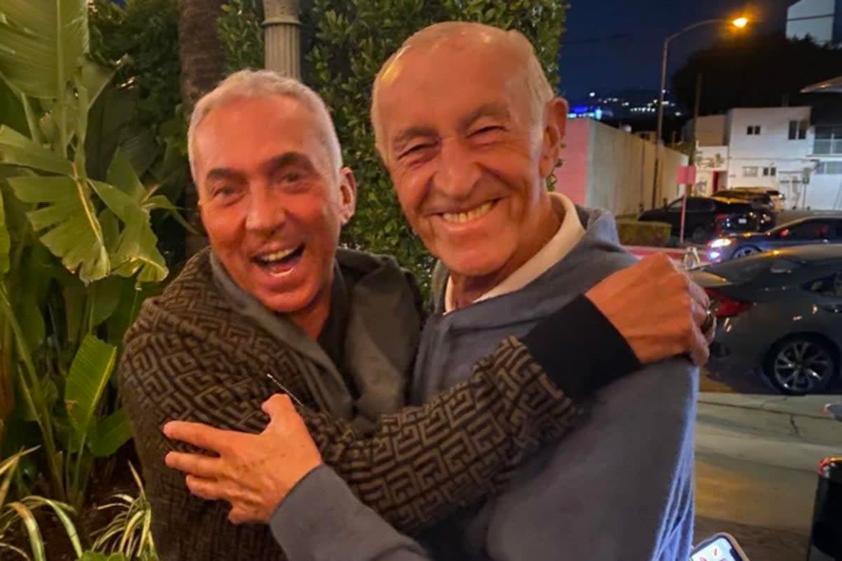Len Goodman and Bruno Tonioli pictured in their heartwarming last photo together   (Instagram)