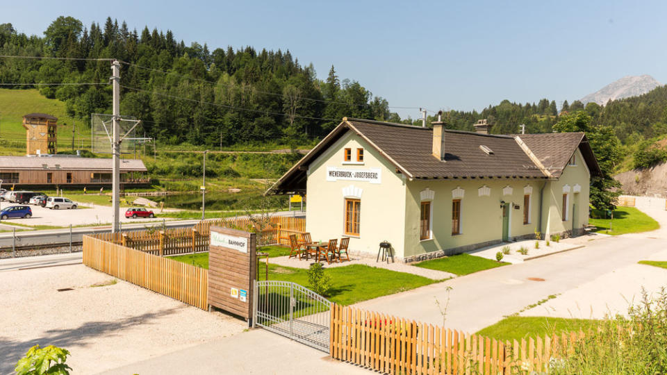 Ungewöhnliches Urlaubsquartier: der Bahnhof Wienerbruck