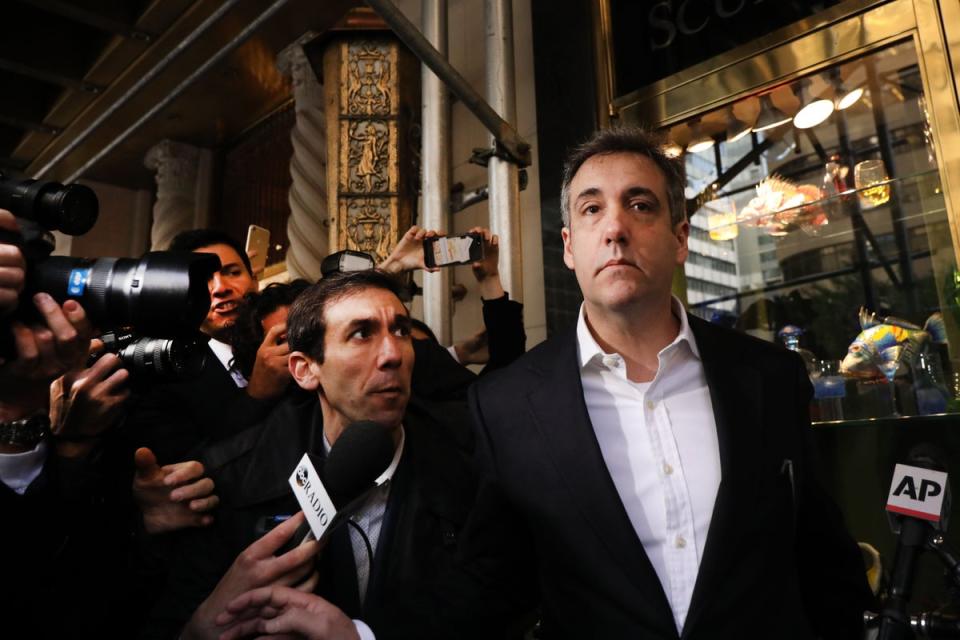 Michael Cohen, former personal attorney to Donald Trump, departs his Manhattan apartment for prison on 6 May 2019 (Spencer Platt/Getty Images)