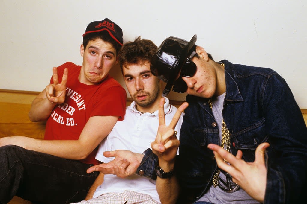 L to R: Mike D (Michael Diamond), Adrock (Adam Horovitz) and MCA (Adam Yauch) in 1980 (Freeberg/Mediapunch/Shutterstock)