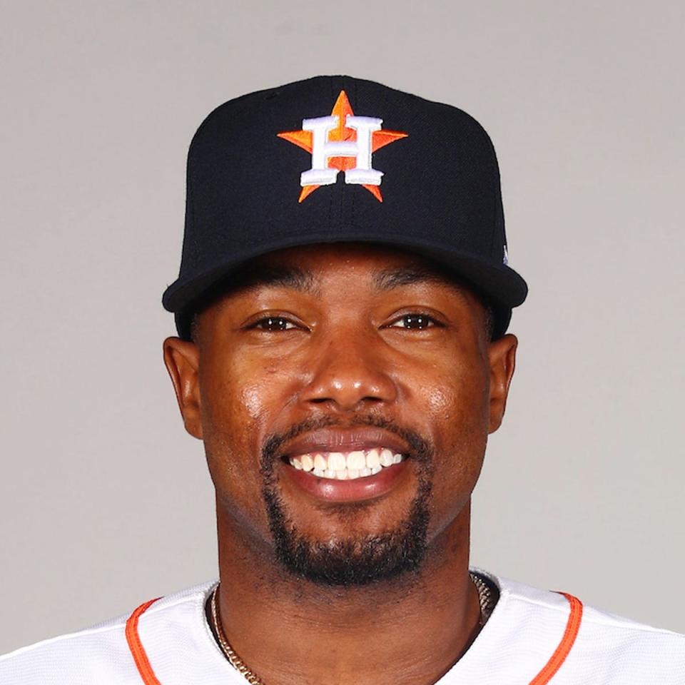 Mar 1, 2021; West Palm Beach, FL, USA; Houston Astros Ronnie Dawson #95  poses during media day at Ballpark of the Palm Beaches. Mandatory Credit: MLB photos via USA TODAY Sports