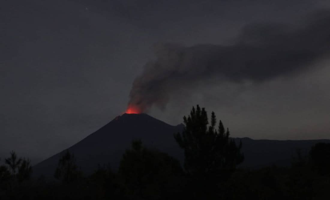 El Volcán Popocatepelt ha estado activo los dos últimos días/Especial.