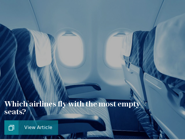 Which airlines fly with the most empty seats?