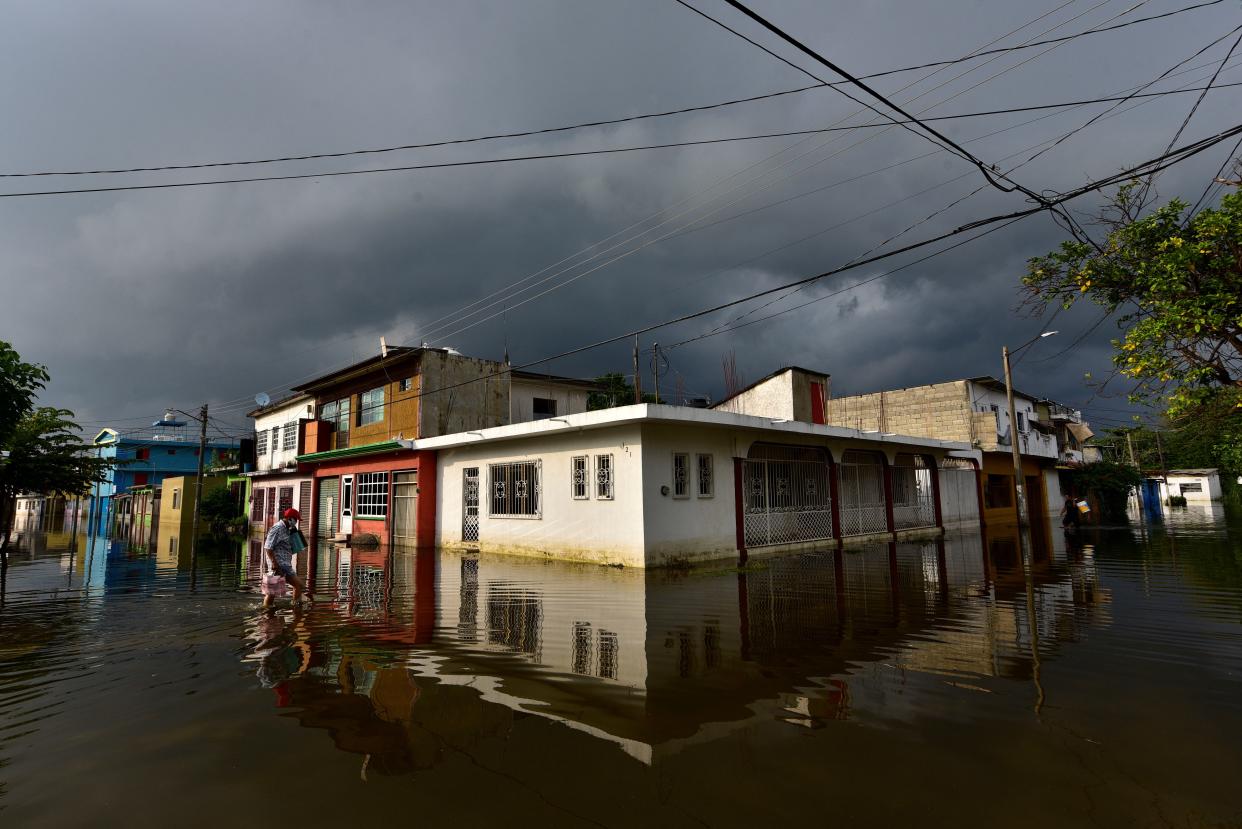 Floods following heavy rains in Villahermosa, Mexico, 13 November 2020.  (EPA/Jaime Avalos) (EPA)