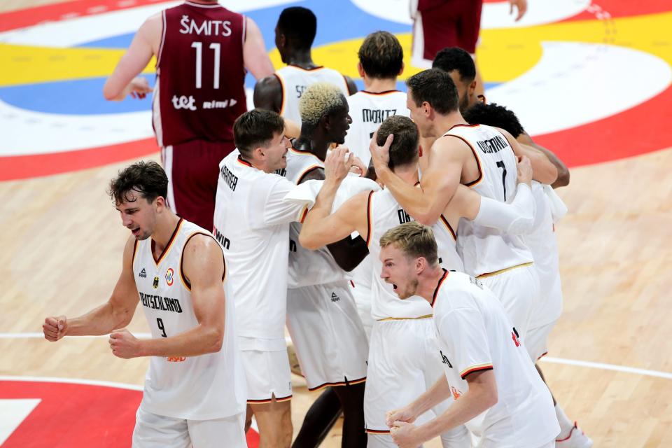 Die Spieler der deutschen Nationalmannschaft spielen aktuell gerade in Asien um den Basketball-WM-Titel. - Copyright: picture alliance/dpa | Matthias Stickel