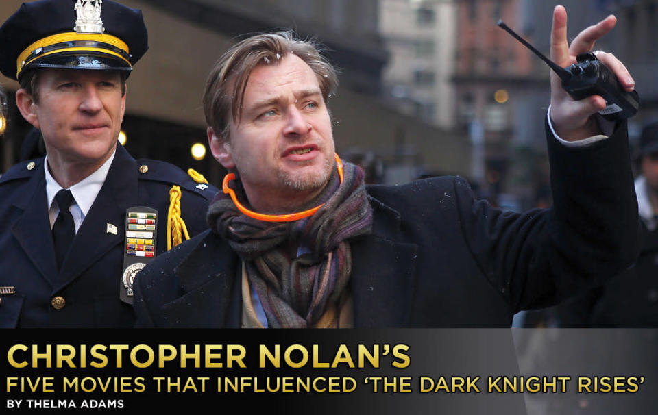 What five movies most influenced “The Dark Knight Rises” Director Christopher Nolan? He went the cinematic equivalent of basic black, picking these five classics and telling Yahoo! Movies why: