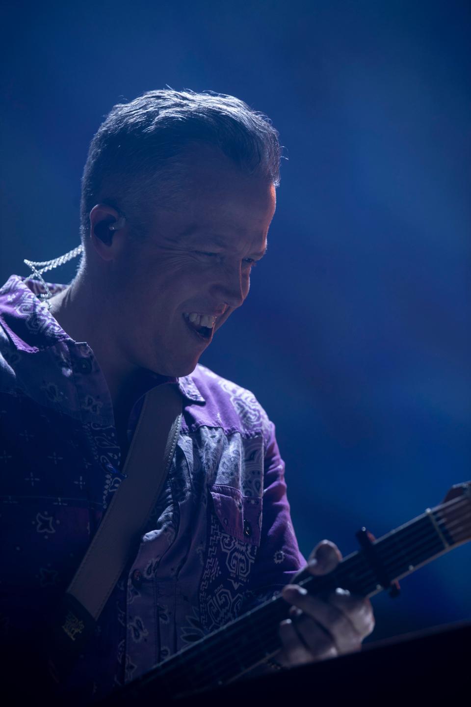 Jason Isbell performs at The Ryman in Nashville , Tenn., Friday, Oct. 20, 2023.