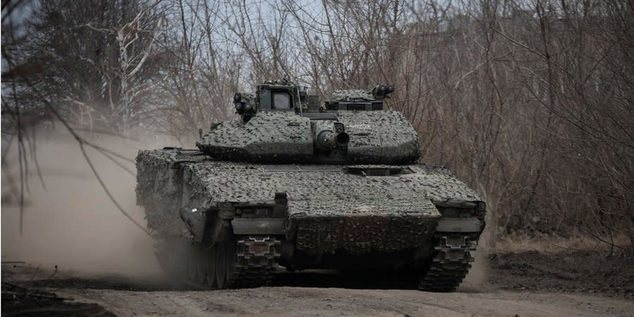 Ukrainian BMP CV-90 near Chasiv Yar, Donetsk Oblast, March 5, 2024