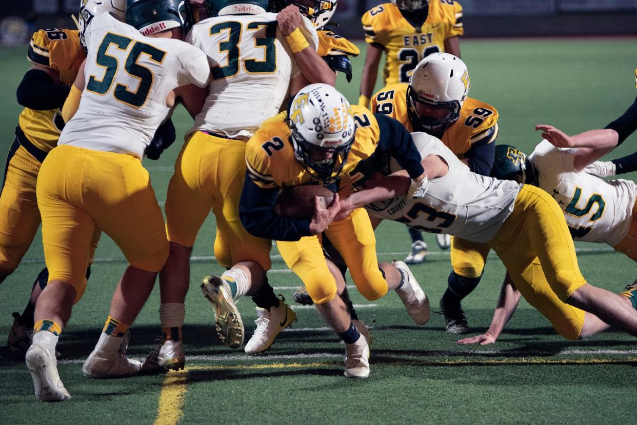 Pueblo East football punches Colorado 3A playoff ticket after swatting