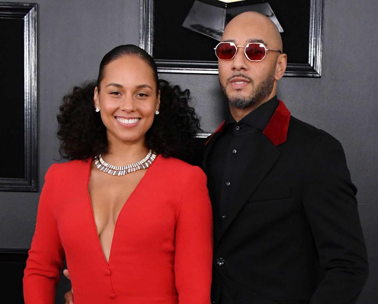 Alicia Keys and Swizz Beatz attend the 61st Annual GRAMMY Awards at Staples Center on February 10, 2019 in Los Angeles, California