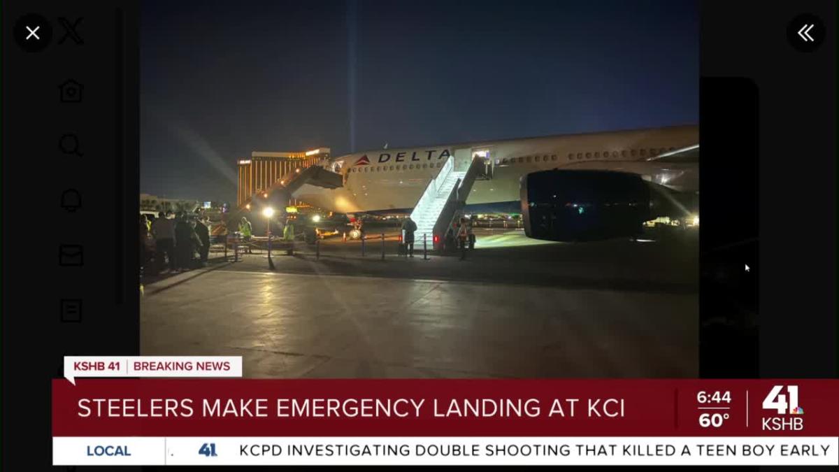 BREAKING: Steelers Plane Makes Emergency Landing in Kansas City