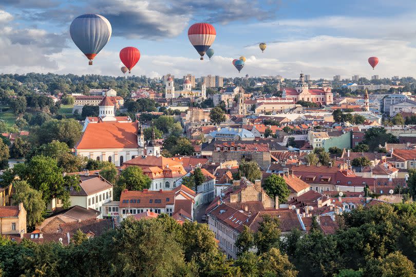 A weekend break in Vilnius costs just £237, according to the Post Office