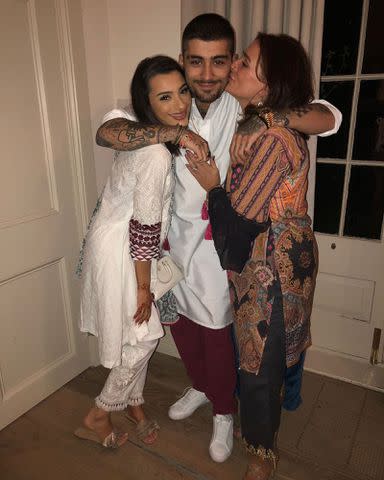 <p>Walihya Malik Instagram</p> Waliyha Malik, Zayn Malik and Trisha Malik celebrating Eid in 2018.