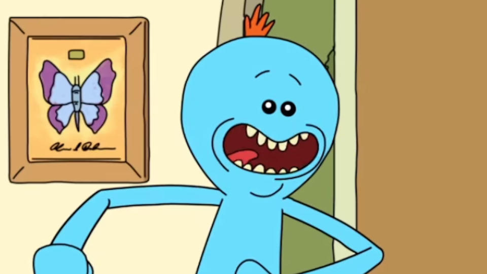 Mr. Meeseeks on RIck and Morty