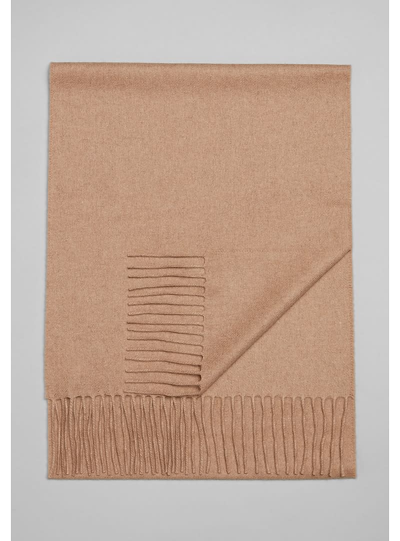 Camel colored cashmere scarf