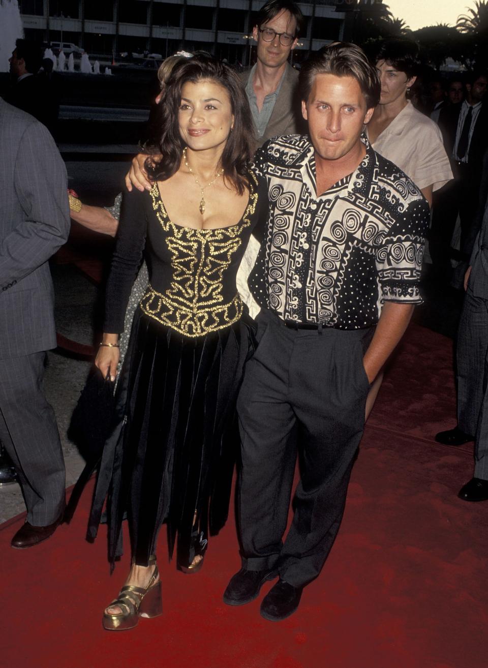 Paula Abdul and Emilio Estevez