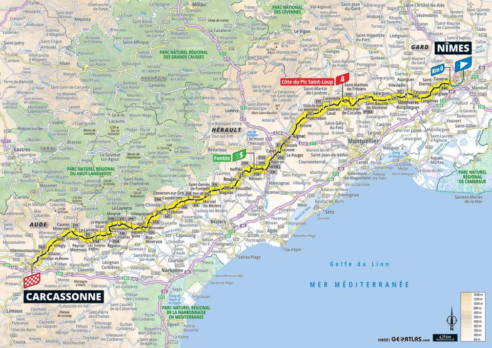 13) STAGE 13 NÎMES CARASSONNE (219.9km)