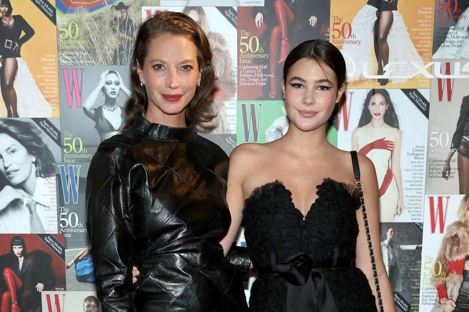 <p>Dimitrios Kambouris/Getty </p> Christy Turlington and her daughter, Grace Burns, in 2022