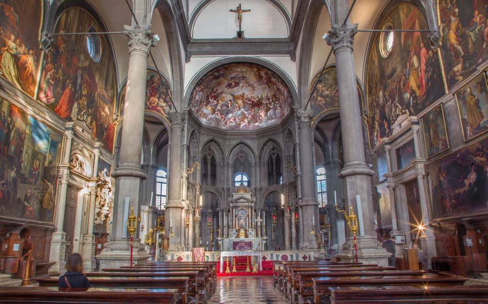 Interior of the Chiesa di San Zaccaria church, Venice