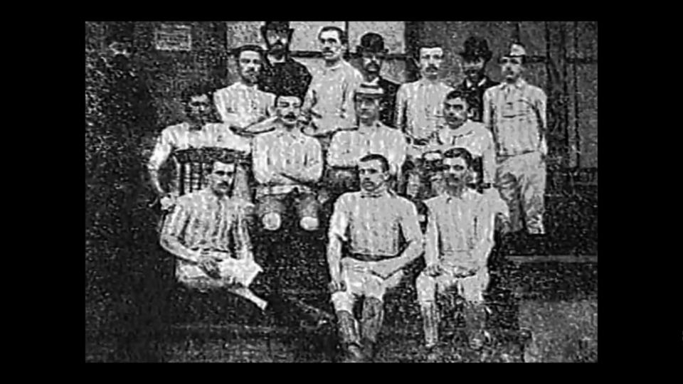 photo of the first Wrexham football club in the 1800s