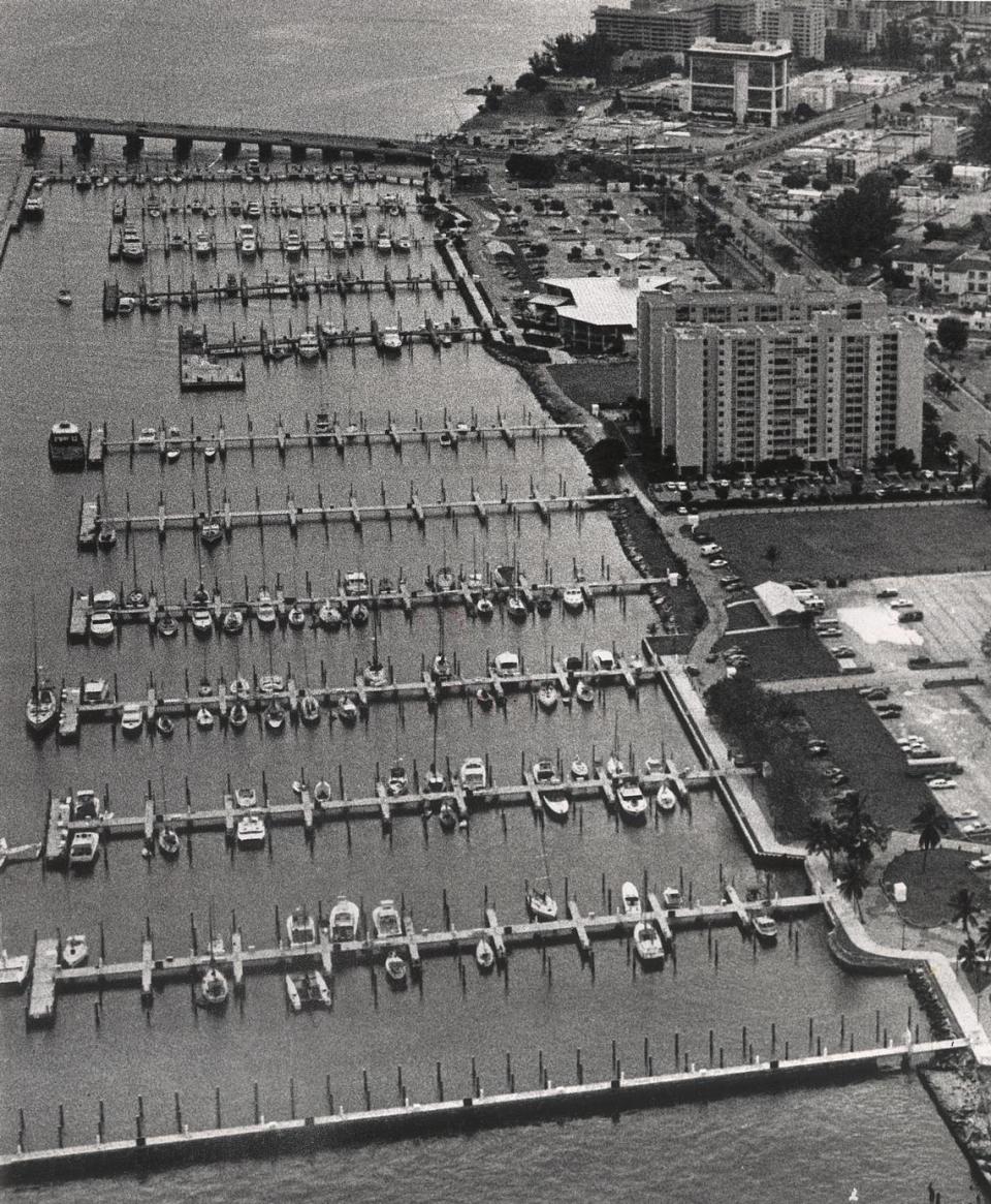 Miami Beach Marina in the 1980s.