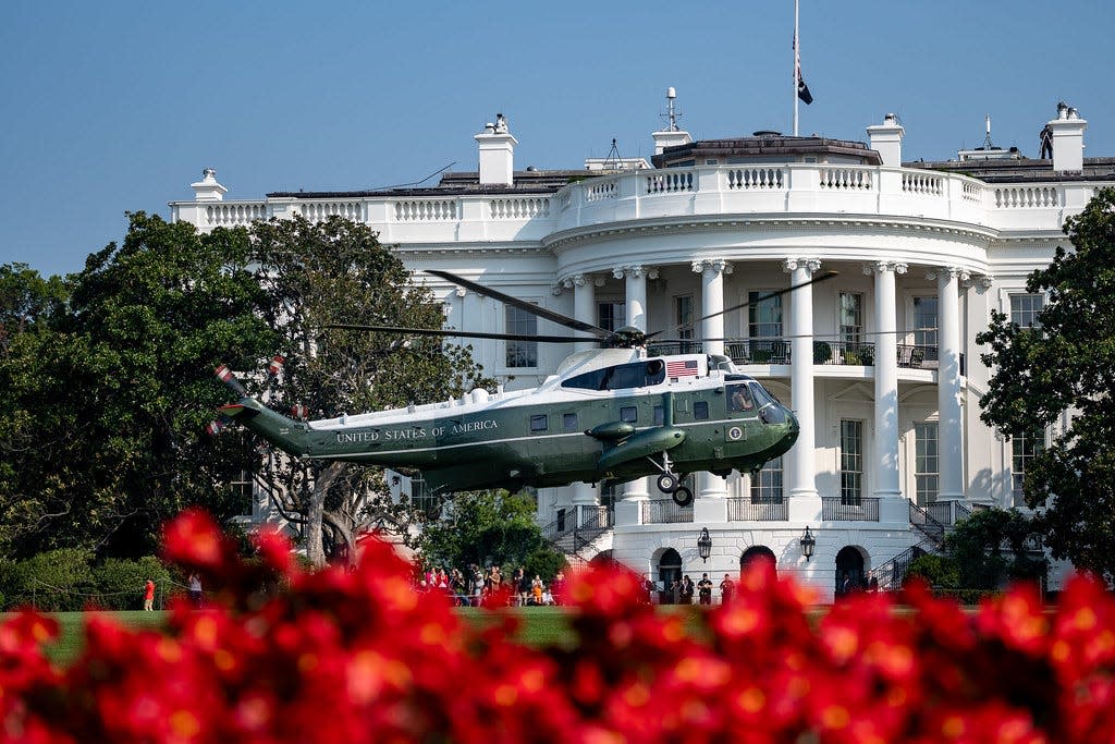 See inside Marine One, the soundproof presidential helicopter that can ...