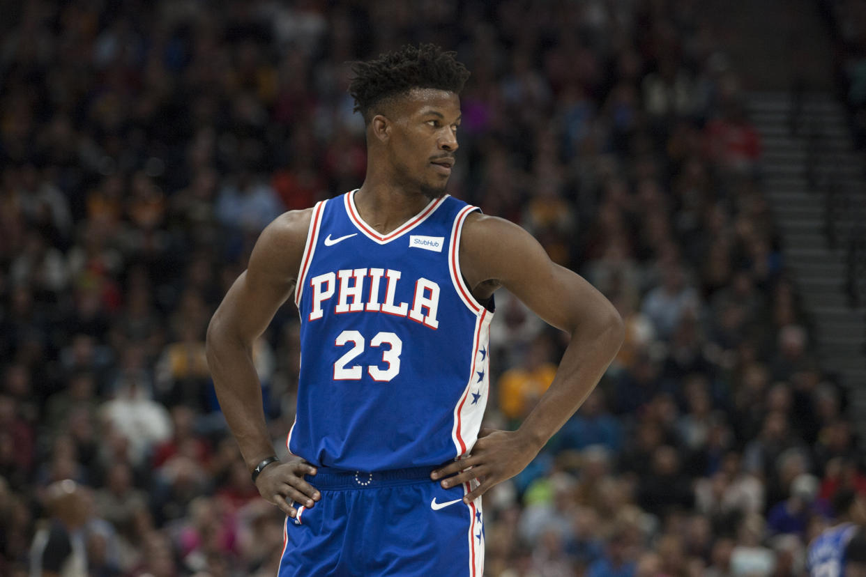 Jimmy Butler let his frustration get the best of him. (Getty Images)