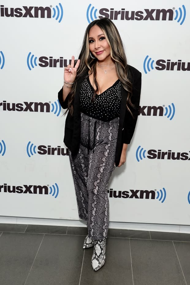 <p>Snooki proved she is one smart businesswoman, successfully capitalizing on her reality fame in numerous ventures, including a spinoff (<em>Snooki & JWOWW</em>), a stint on <em>Dancing With the Stars</em>, a podcast, retail shores, a wine brand, several books and countless sponsorships.</p><p>She's married to <strong>Jionni LaValle</strong>, a relationship the world saw begin on <em>Jersey Shore</em>, and is a mother of three.</p><p><a href="https://www.gettyimages.com/detail/1458837904" rel="nofollow noopener" target="_blank" data-ylk="slk:Jamie McCarthy/Getty Images;elm:context_link;itc:0;sec:content-canvas" class="link ">Jamie McCarthy/Getty Images</a></p>