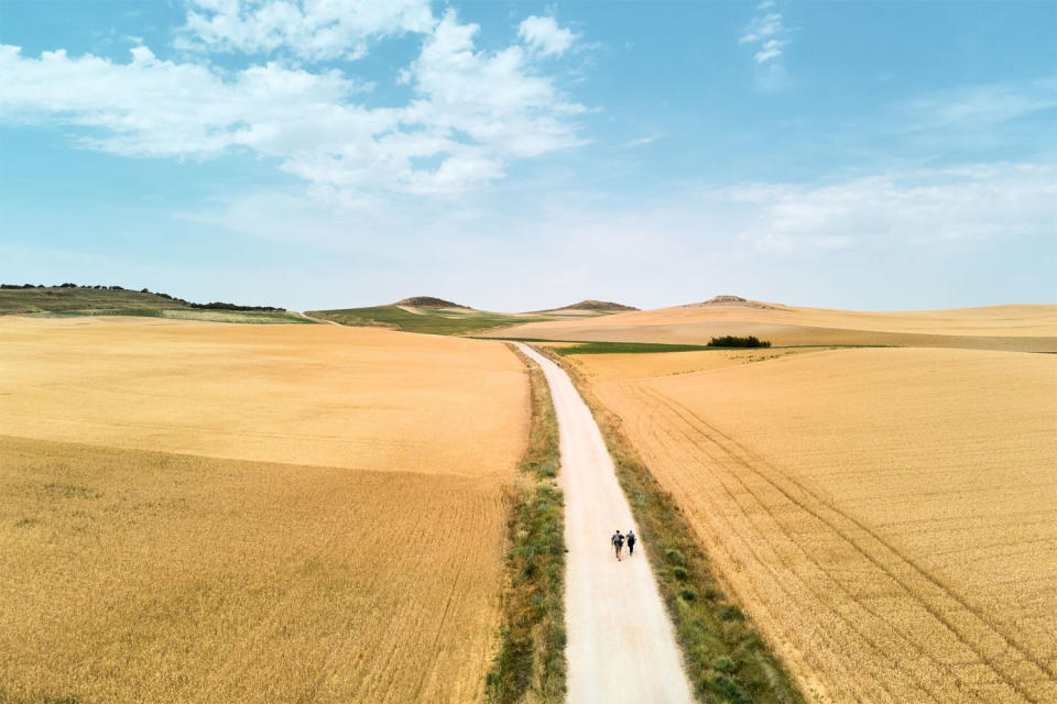 People walking on a remote trail