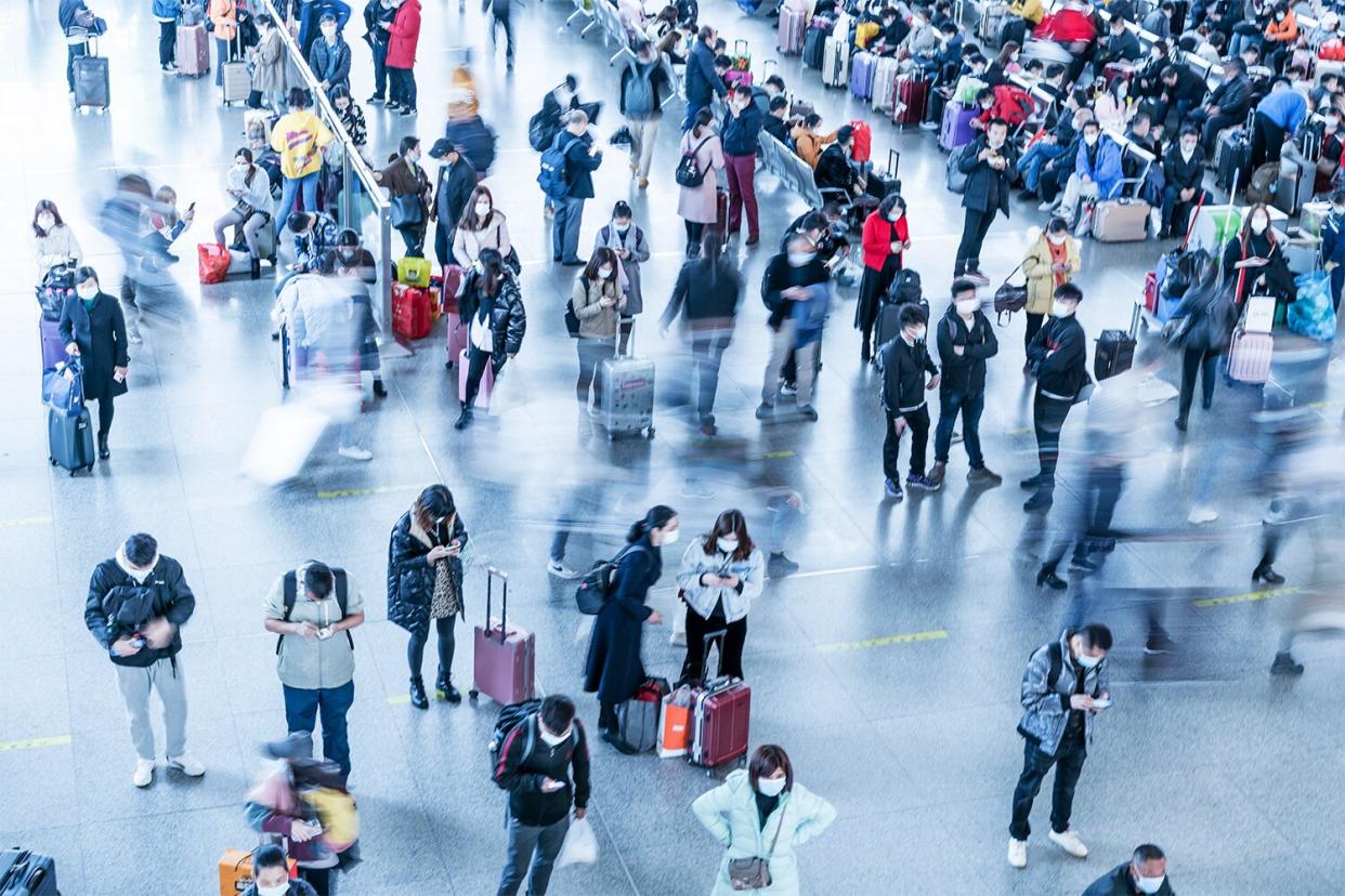 Busy airport