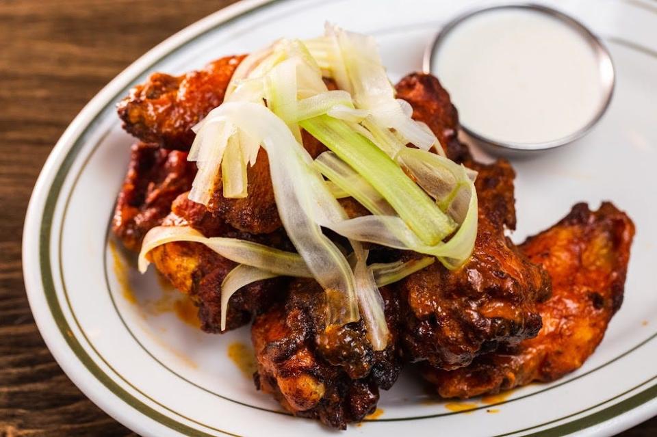 Potential menu items at Allswell include wings that are baked, fried and grilled.