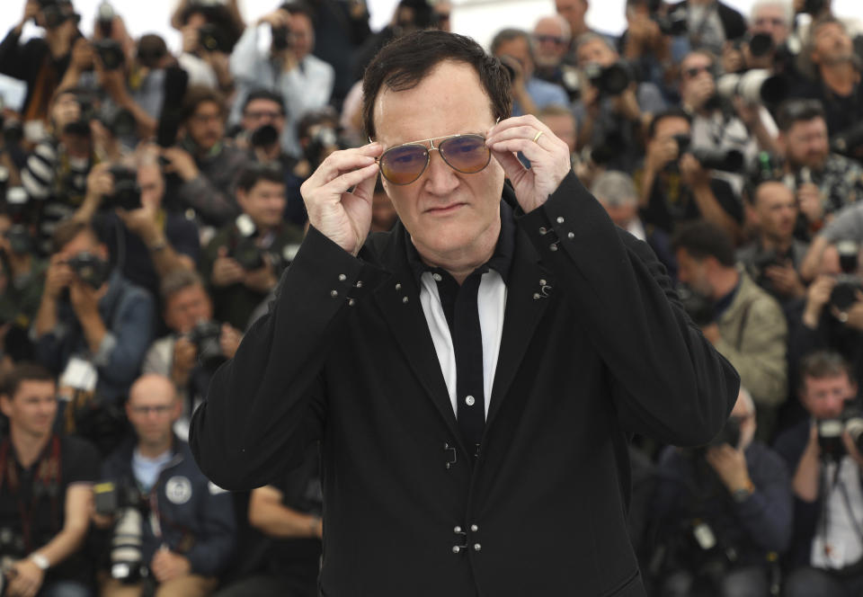 Director Quentin Tarantino poses for photographers at the photo call for the film 'Once Upon a Time in Hollywood' at the 72nd international film festival, Cannes, southern France, Wednesday, May 22, 2019. (Photo by Vianney Le Caer/Invision/AP)