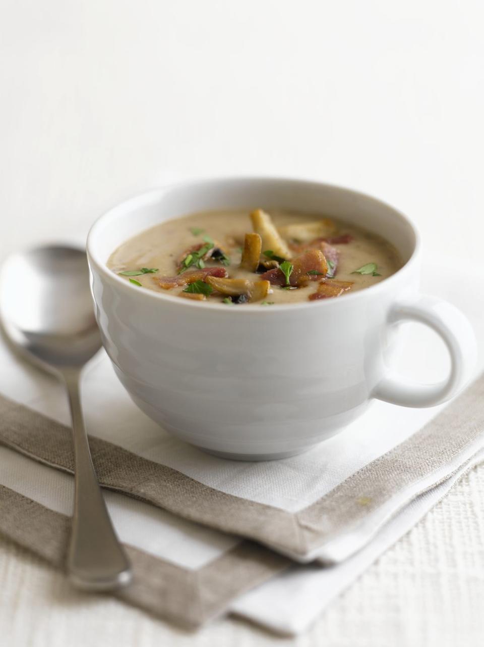 Oven-Roasted Mushroom Soup