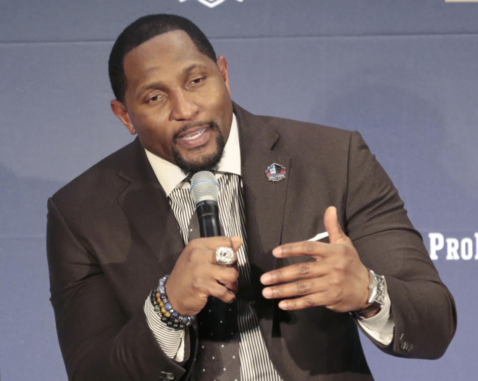 Ray Lewis took to his pedestal to blast Odell Beckham for not having God in his life and distancing himself from Lewis’ tutelage. (AP)