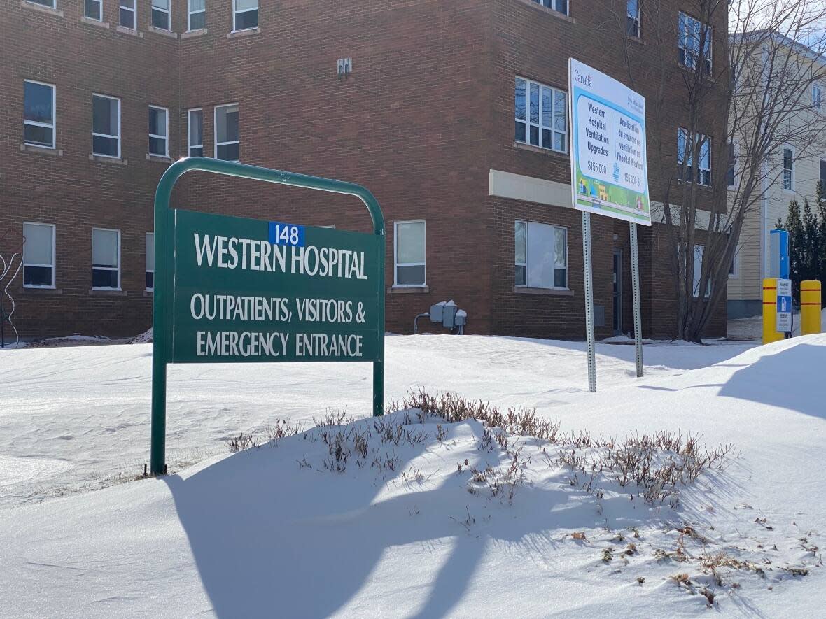 Health P.E.I. says it has no current plans to reopen the collaborative emergency centre at Western Hospital in Alberton, but is waiting for the results from an internal review on emergency services. (Kirk Pennell/CBC - image credit)