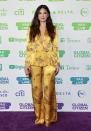<p><strong>May 2021 </strong>Olivia Munn stepped out on the red carpet in a patterned silk L’Agence suit.</p>