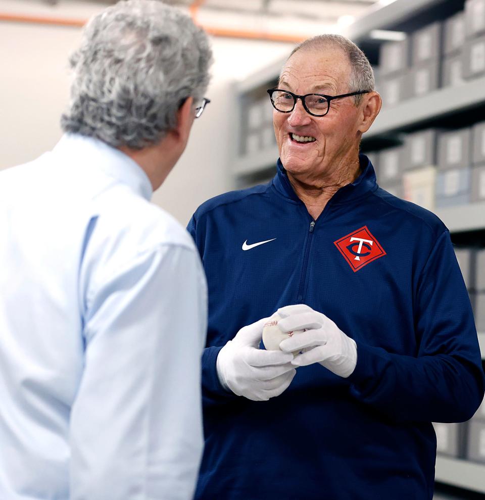 Jim Kaat during his orientation visit to the National Baseball Hall Of Fame Museum.