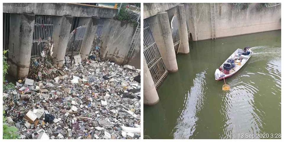 The Department of Irrigation and Drainage has showcased before and after photos of the Kolam Delima in a social media post last Tuesday. — Pictures courtesy of Facebook/ JPSMalaysia