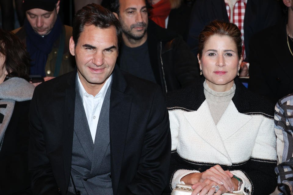 Roger Federer and wife Mirka, pictured here at Paris Fashion Week.