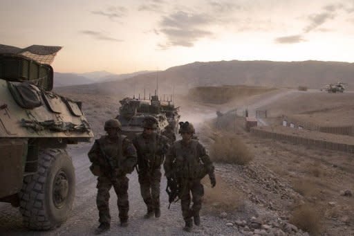 French soldiers from the 1st Infantry Regiment near the Nijrab base last December. Kapisa province, which controls part of the access to Kabul from Taliban flashpoints on the Pakistani border, has proved a tough fight for the French, troubled by turf wars between the Islamist insurgents and drug dealers