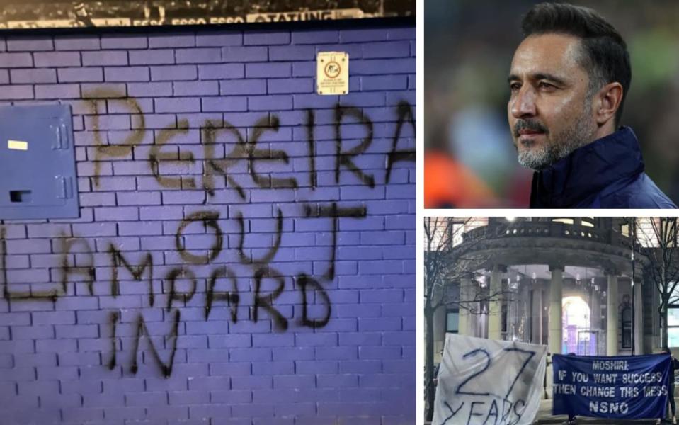 Everton fans call for manager Vitor Pereira to be sacked before he is appointed - TWITTER: @EVERTONNEWSFEED / GETTY IMAGES / TWITTER: @THEEVERTONEND