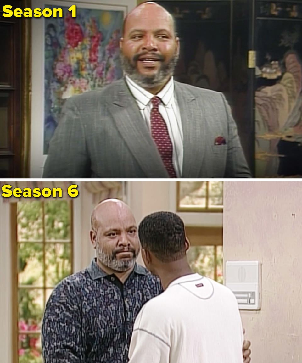 Uncle Phil in Season 1 vs. Season 6 of Fresh Prince of Bel-Air