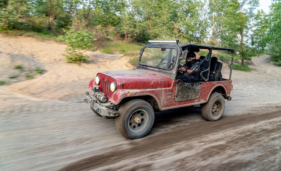 <p>Today, the original Jeep design lives on in the form of <a href="https://www.caranddriver.com/news/a19057345/detroit-built-mahindra-roxor-off-road-vehicle-revealed-is-this-the-mini-jeep-we-need/" rel="nofollow noopener" target="_blank" data-ylk="slk:the Mahindra Roxor;elm:context_link;itc:0;sec:content-canvas" class="link ">the Mahindra Roxor</a>.</p>