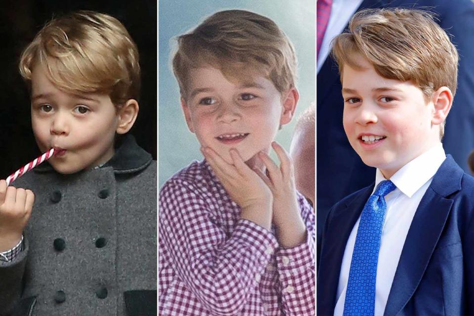 <p>getty (3)</p> Prince George in 2016, 2017 and 2023. The second in line to the throne turns 10 on July 22.