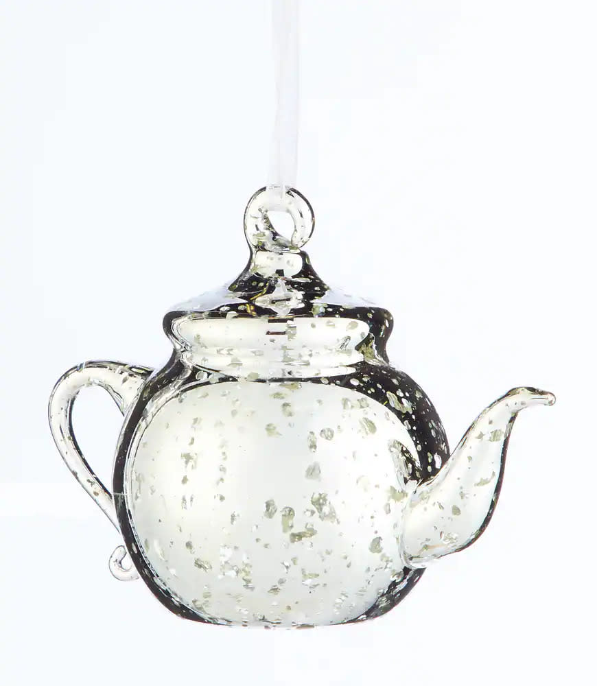 CANVAS Brights Collection Tea Pot Glass Ornament. Image via Canadian Tire.