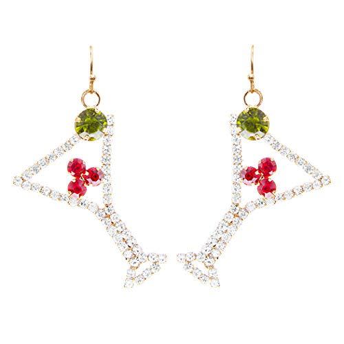 Martini Cocktail Glass Earrings